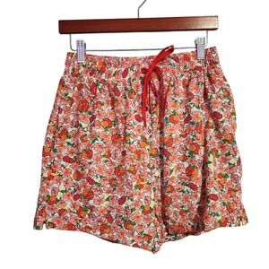 BLACKBOUGH Strawberry Cherry Floral Swim Trunks Coquette Preppy Tenniscore Y2K M